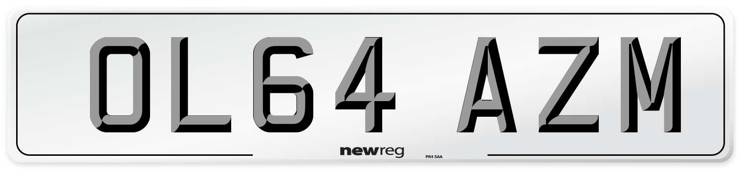 OL64 AZM Number Plate from New Reg